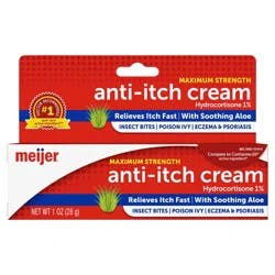 Meijer Hydrocortisone 1% Anti-itch Cream with Aloe