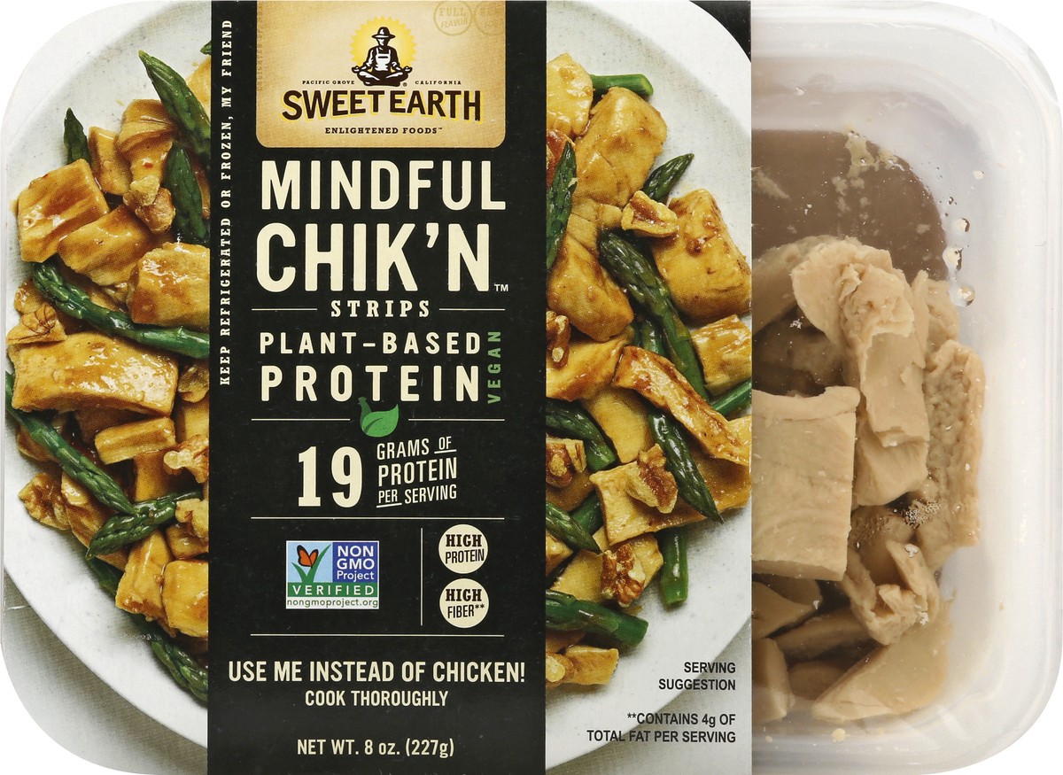 slide 7 of 9, Sweet Earth Mindful Chik'n Strips Plant Based Protein, 8 Oz, 8 oz