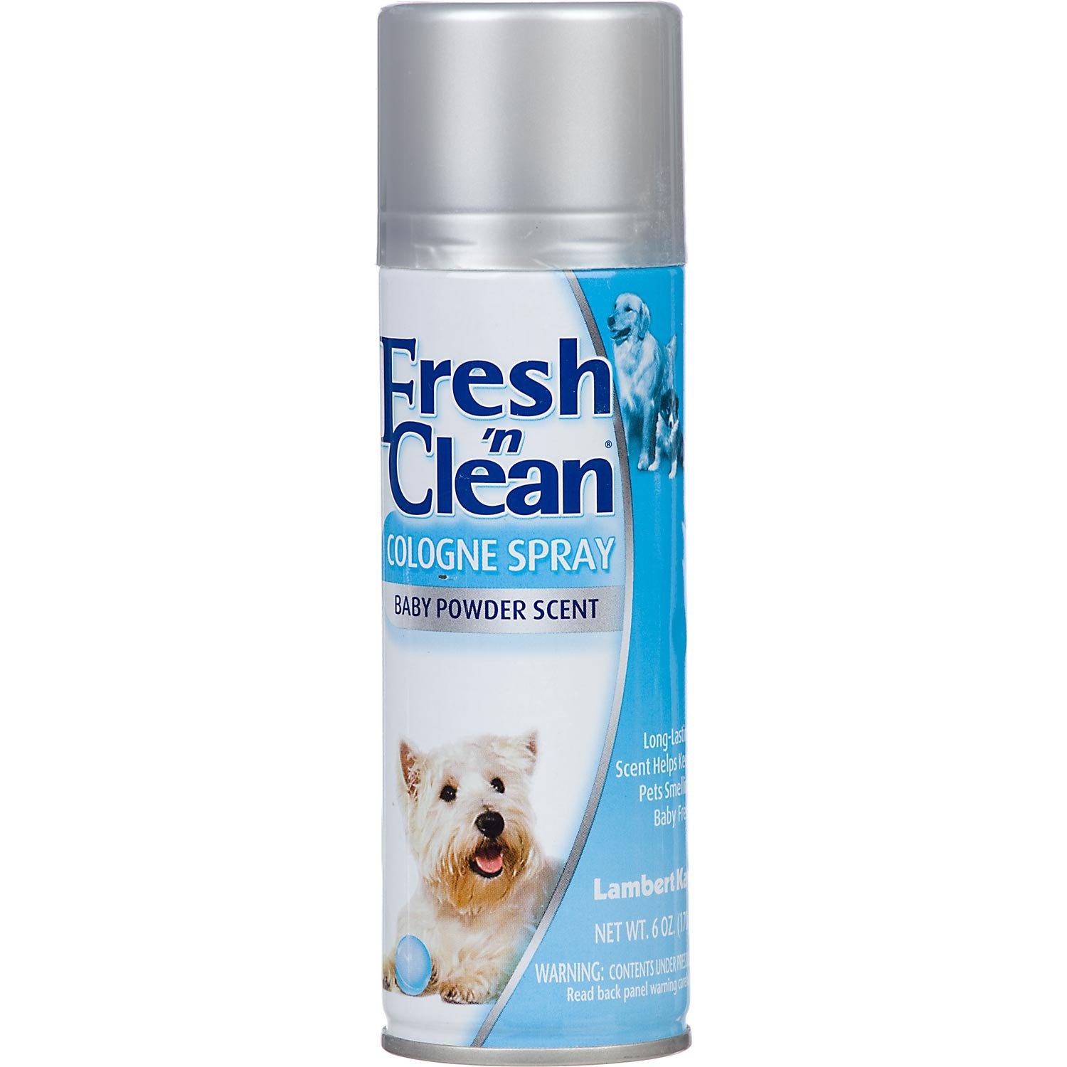 slide 1 of 1, Lambert Kay Fresh 'N Clean Baby Powder Dog Spray, 6 fl oz