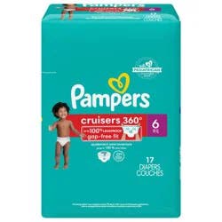 Pampers Cruisers 360 Diapers Size 6 17 Count