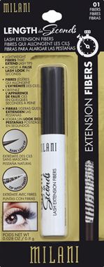 slide 1 of 1, Milani Length In Seconds Lash Extension Fibers, 0.028 oz