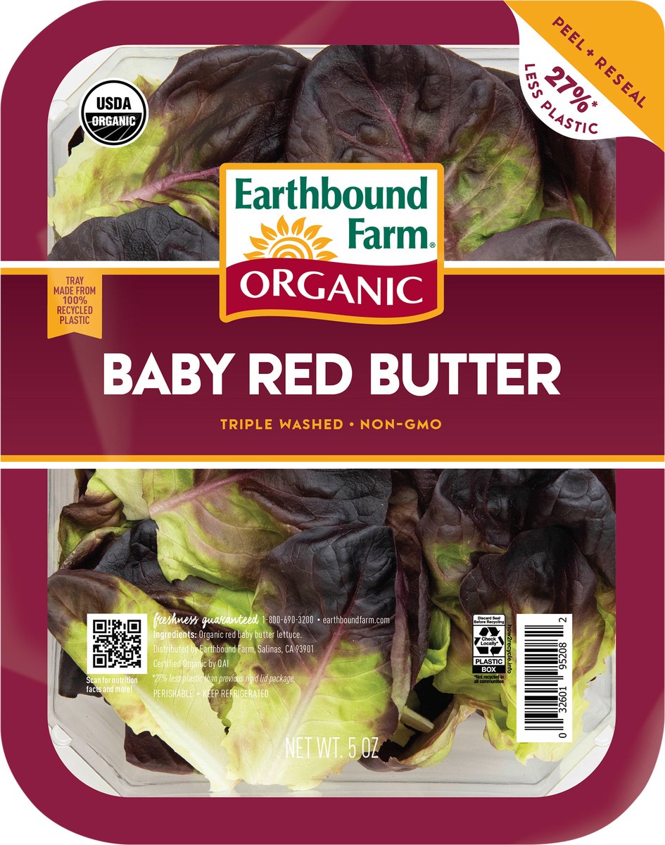 slide 2 of 3, Earthbound Farm Organic Red Baby Butter, 5 oz