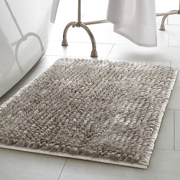 slide 2 of 4, Laura Ashley Butter Chenille Bath Rug - Light Grey, 20 in x 34 in