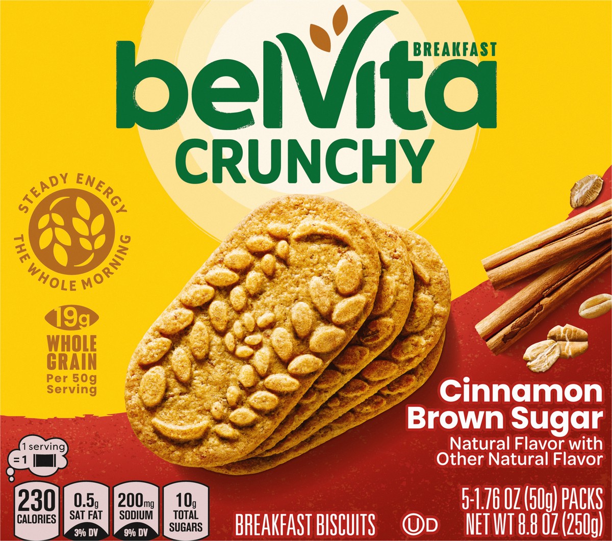 slide 14 of 14, belVita Cinnamon Brown Sugar Breakfast Biscuits, 8.8 oz