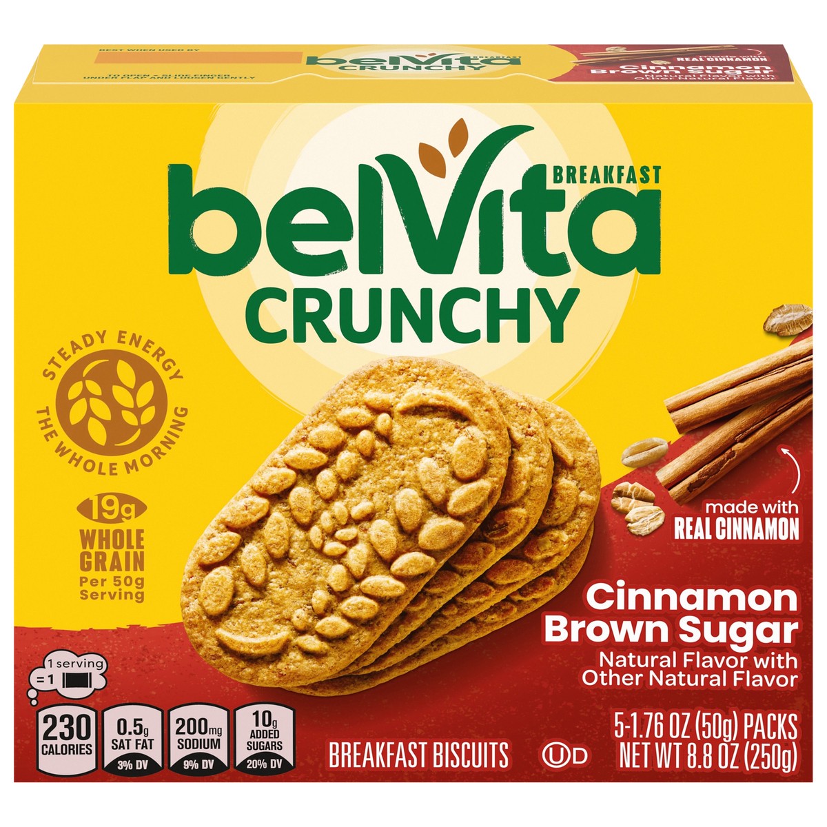 slide 1 of 14, belVita Cinnamon Brown Sugar Breakfast Biscuits, 5 ct