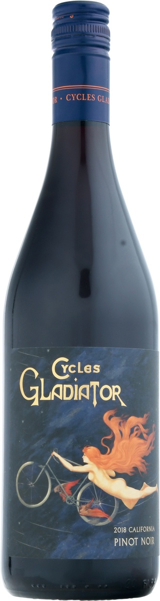 slide 7 of 9, Cycles Gladiator Pinot Noir Wine, 750 ml
