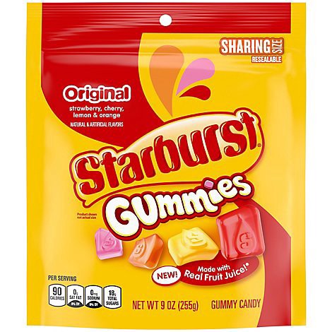slide 1 of 1, Starburst Gummies Originals Sharing Size Stand Up Pouch 9 Ounces Per Bag - 9 OZ, 9 oz