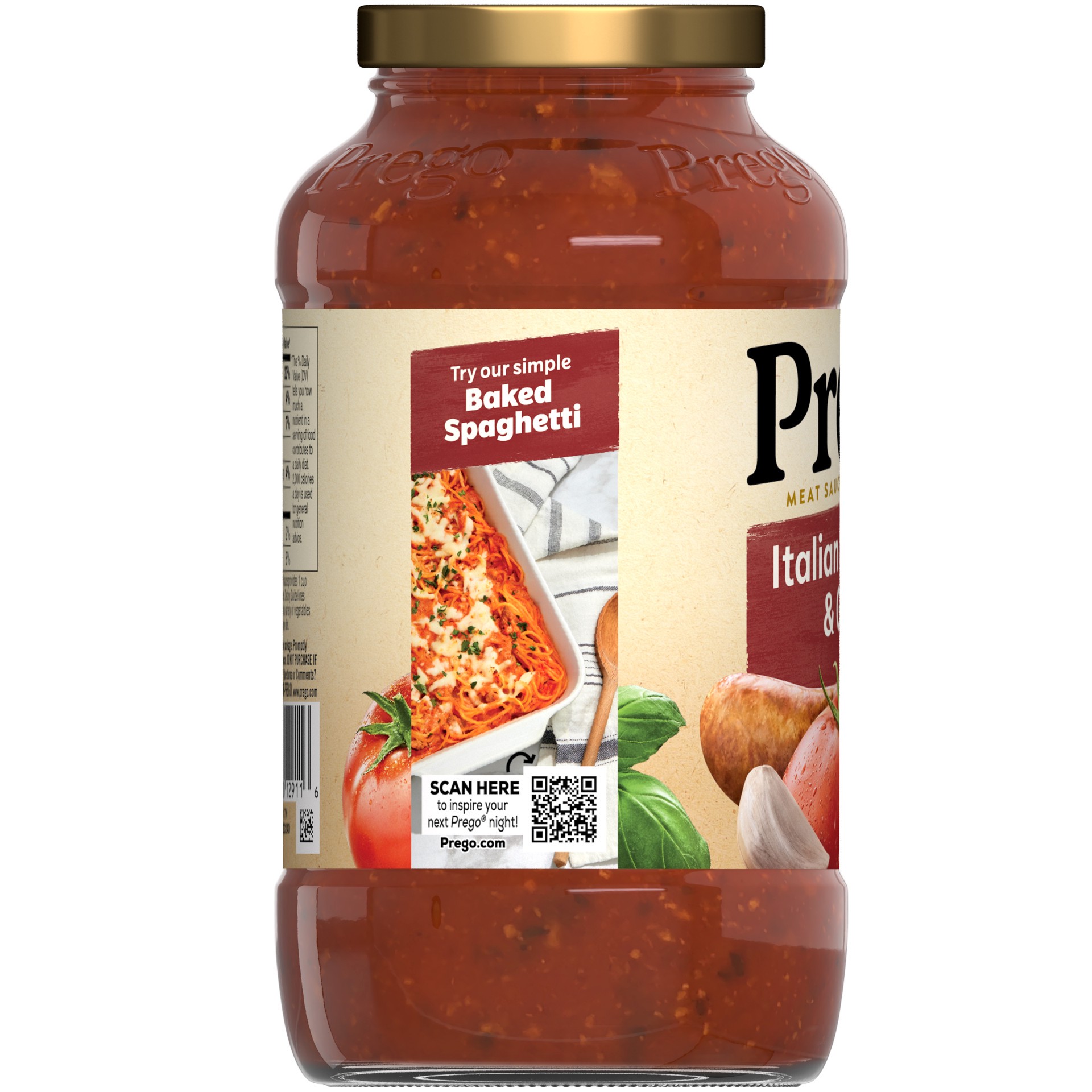 slide 2 of 5, Prego Italian Sausage and Garlic Meat Sauce, 23.5 oz Jar, 23.5 oz