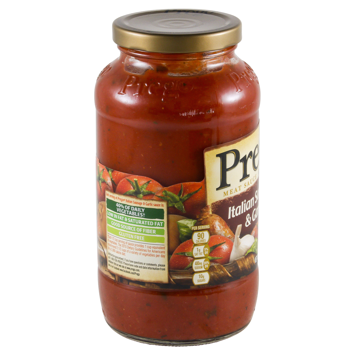 Prego Italian Sausage & Garlic Meat Italian Sauce 23.5 oz Shipt