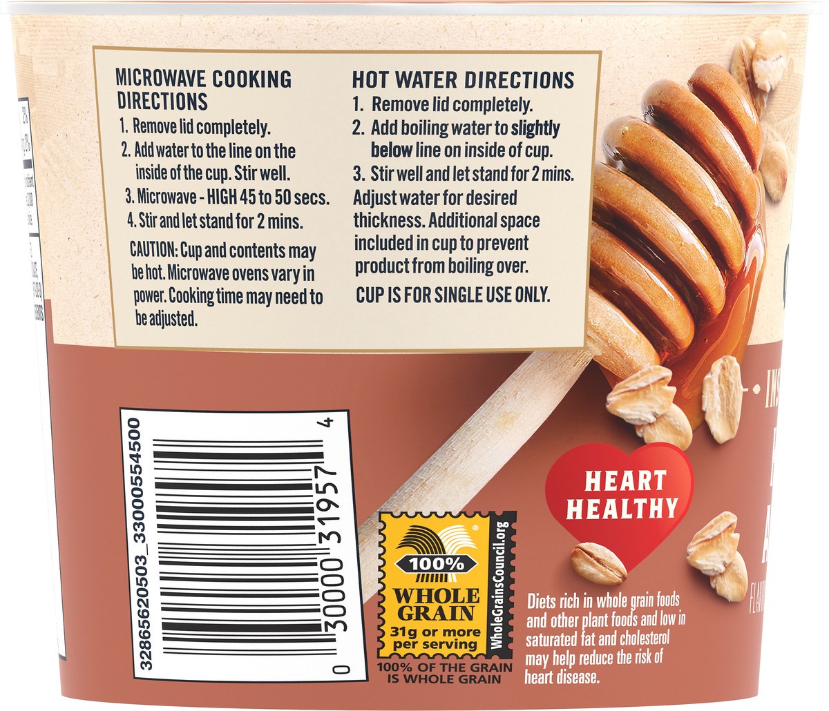 slide 3 of 5, Quaker Instant Oatmeal Honey Almond, 1.76 oz