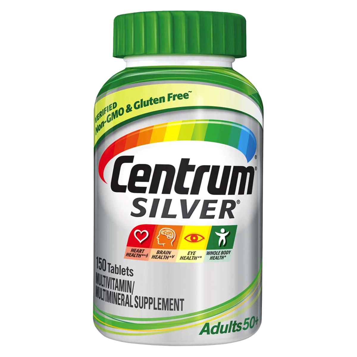 slide 1 of 3, Centrum Silver Adult 50+ Multivitamin/multimineral Supplement Tablets, 150 ct