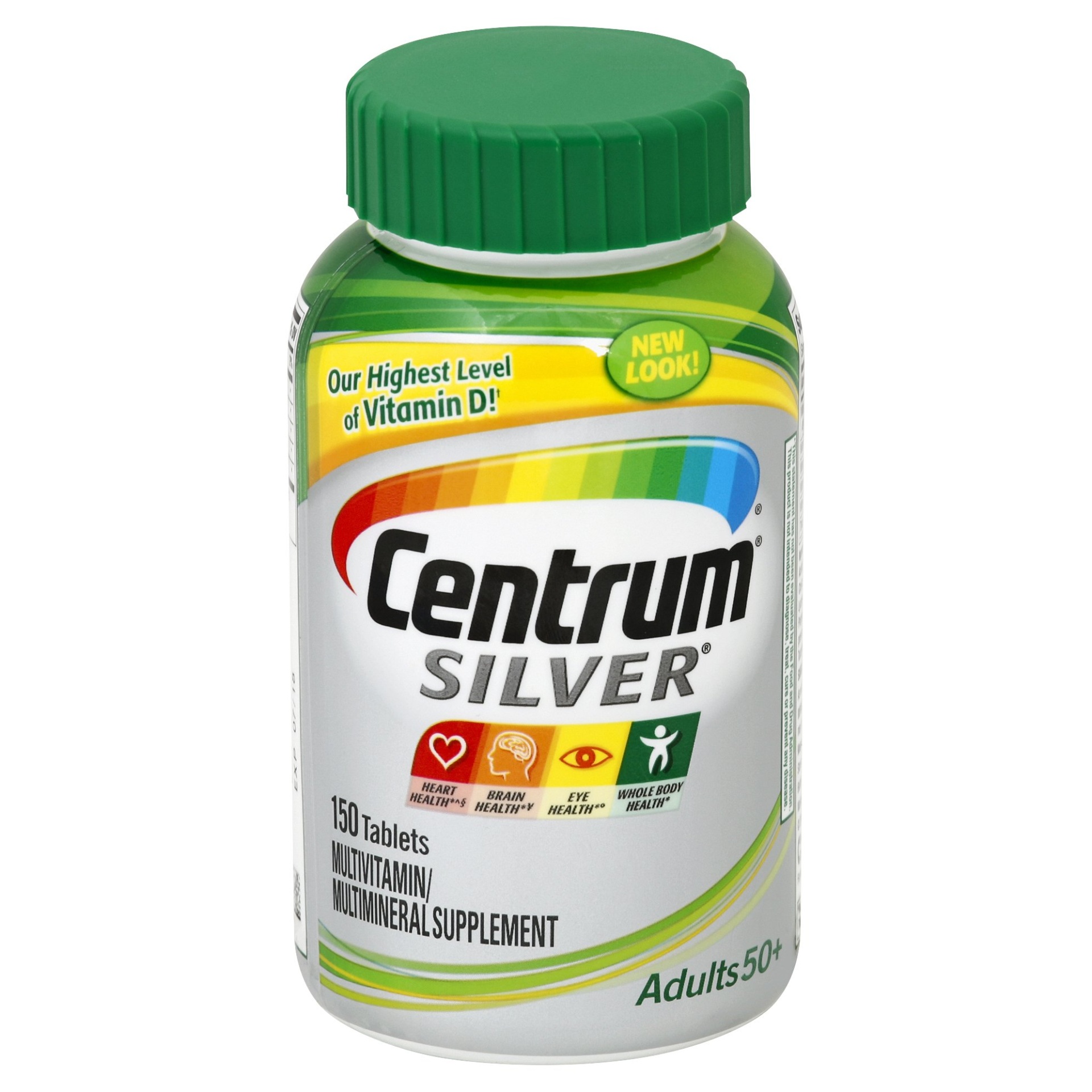 Centrum Silver Adult 50+ Multivitamin/multimineral Supplement Tablets ...