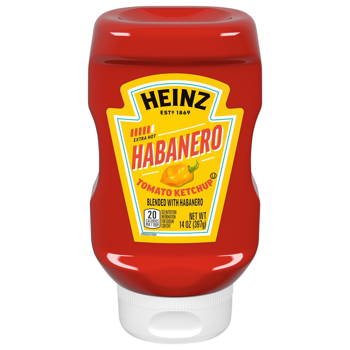 slide 1 of 9, Heinz Extra Hot Habanero Tomato Ketchup 14 oz, 14 oz