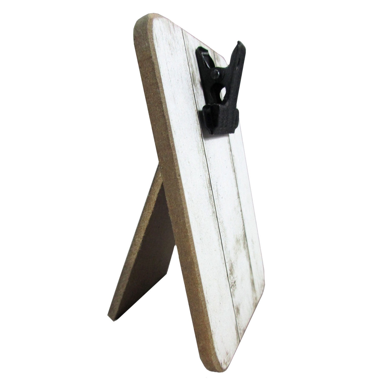 slide 2 of 3, White Distressed Mini Clip Frame By Studio Decor, 2 in x 3 in