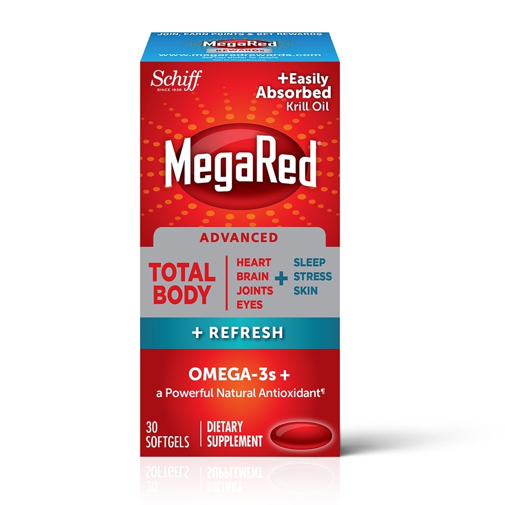 slide 1 of 1, Megared Advanced Total Body Refresh Omega-3S Softgels, 30 ct