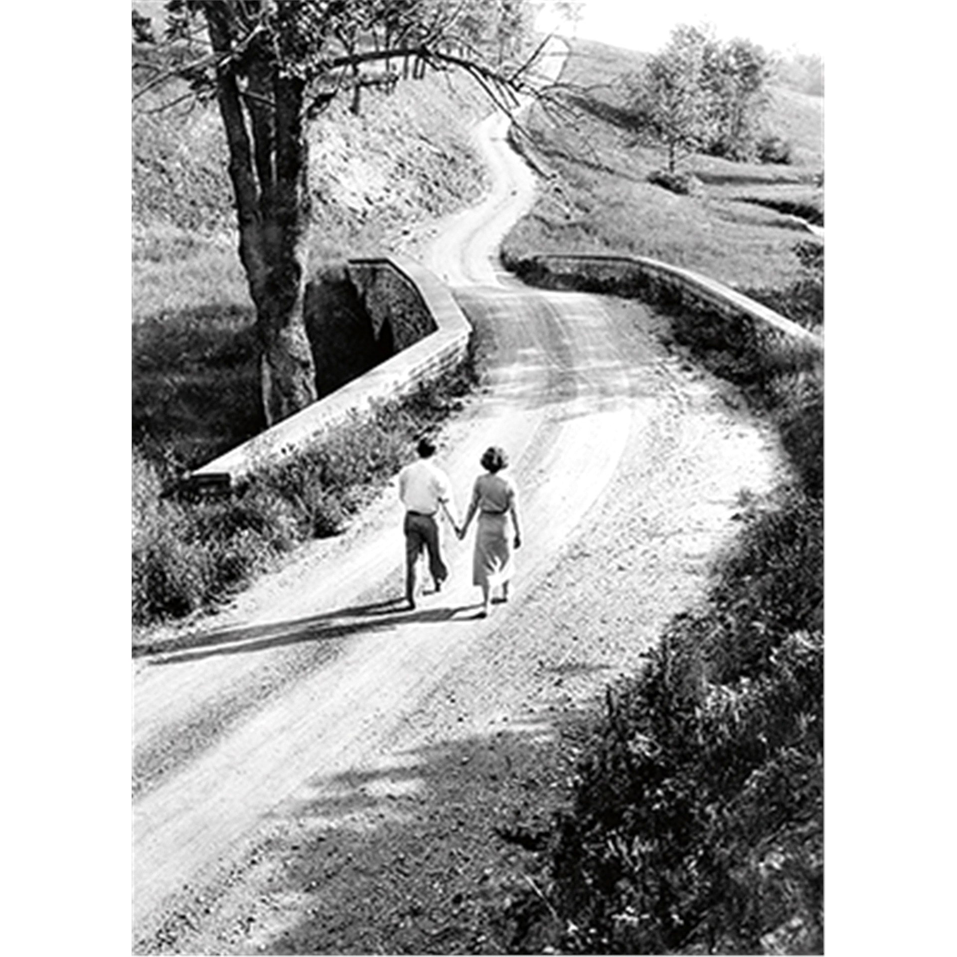 slide 1 of 1, Avanti Man & Woman Walking On Path Card, 1 ct
