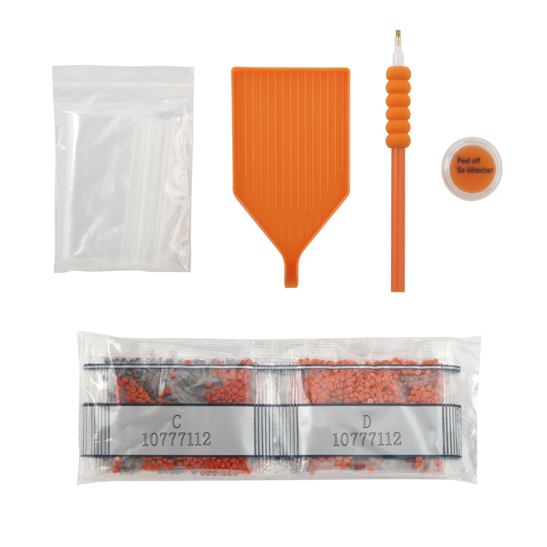 slide 4 of 4, 8" Pumpkins Round Wood Plaque Diamond Art Kit By Make Market, 8 in