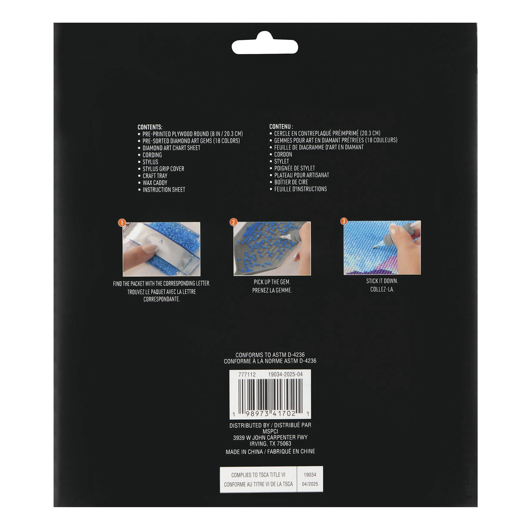 slide 3 of 4, 8" Pumpkins Round Wood Plaque Diamond Art Kit By Make Market, 8 in