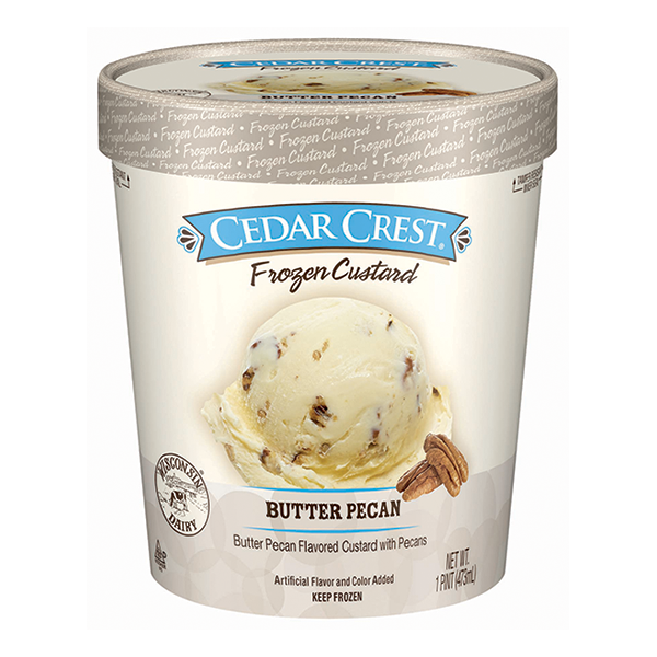 slide 1 of 1, Cedar's Cedar Crest Butter Pecan Frozen Custard, 16 oz