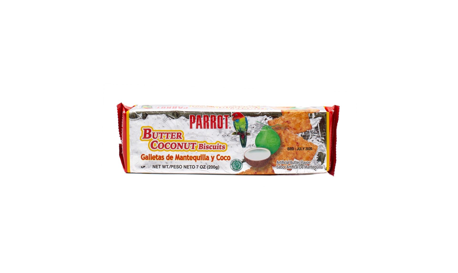 slide 1 of 1, Parrot Butter Coconut Biscuits, 7 oz