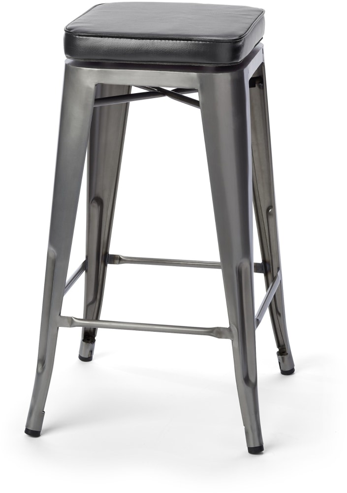 slide 1 of 1, HD Designs Harper Padded Stool - Black, 1 ct