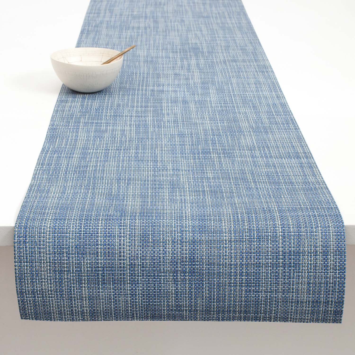 slide 1 of 1, Chilewich Mini Basketweave Runner, Chambray, 1 ct