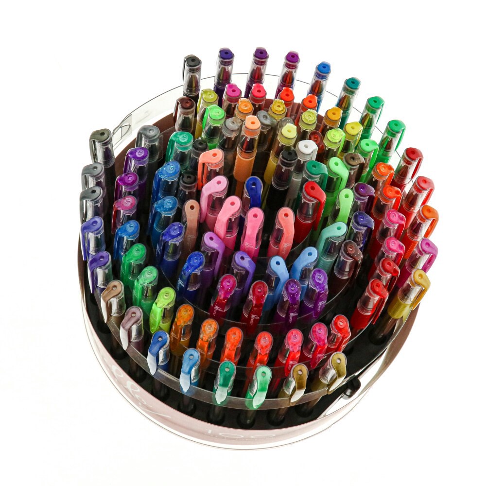 slide 3 of 4, Hello, Artist!™ Assorted Color Gel Pens, 100 ct