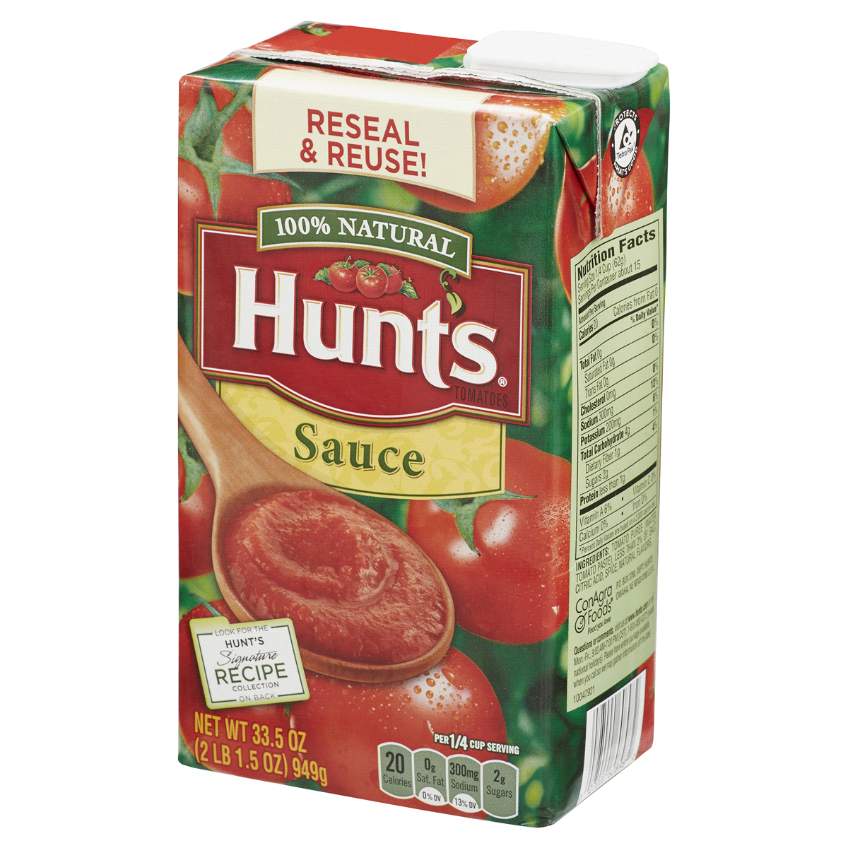 Hunts Resealable Tomato Sauce 33.5 oz Shipt