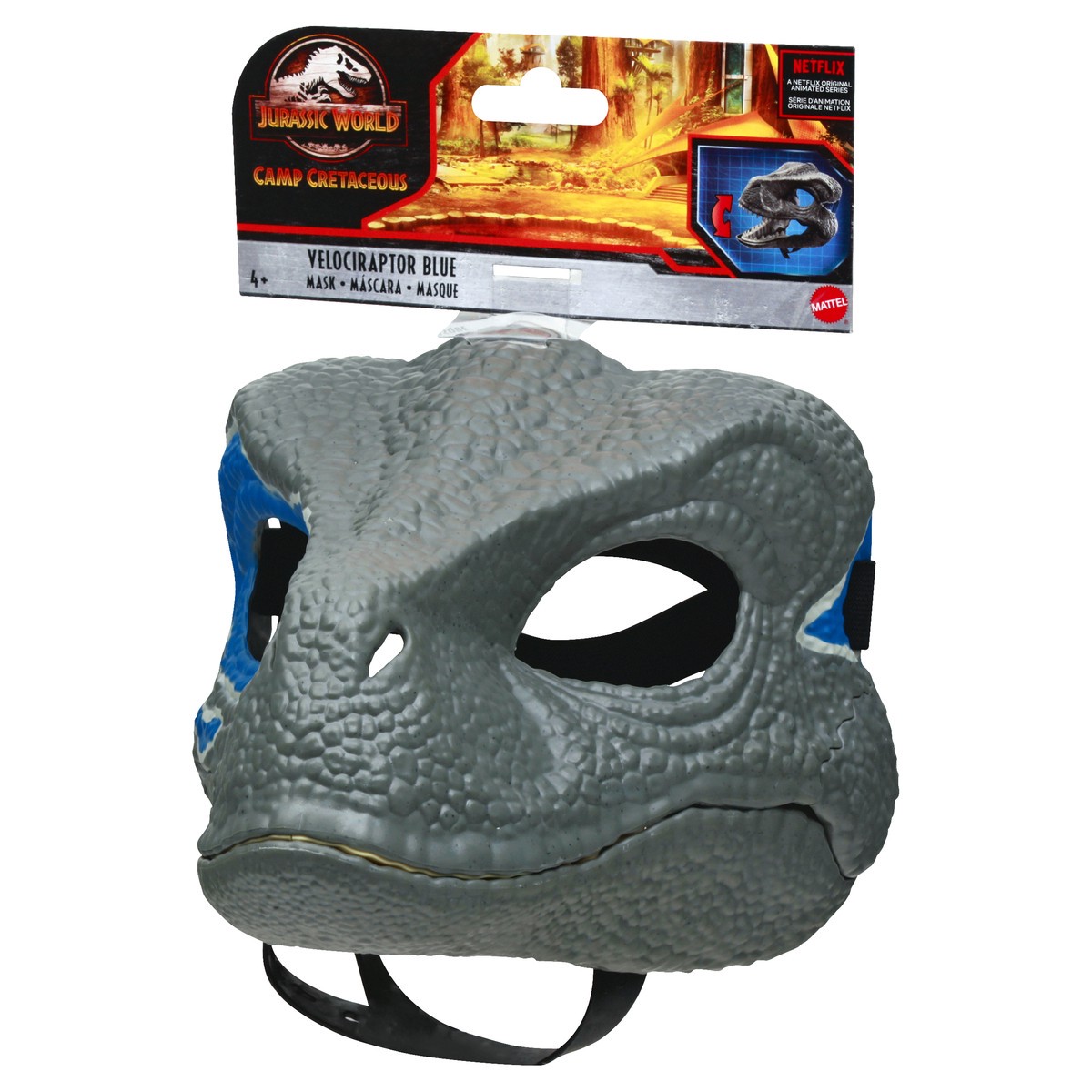 slide 2 of 9, Jurassic World 4+ Camp Cretaceous Velociraptor Blue Mask 1 ea, 1 ct