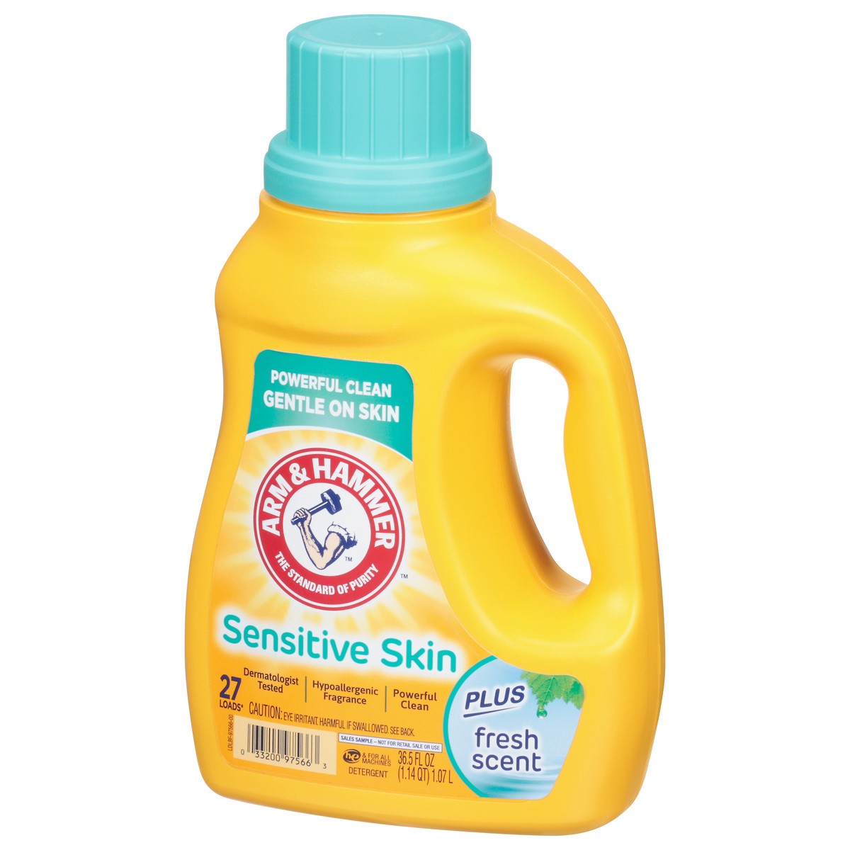 slide 3 of 13, ARM & HAMMER Sensitive Skin Fresh Scent Detergent 36.5 fl oz, 36.5 fl oz