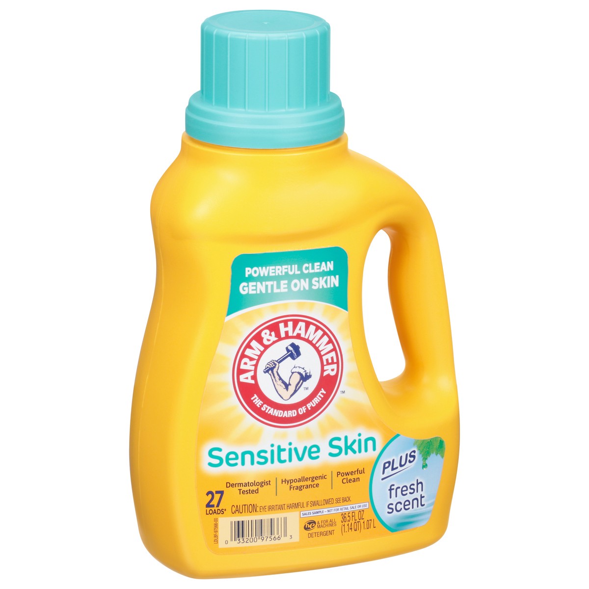 slide 10 of 13, ARM & HAMMER Sensitive Skin Fresh Scent Detergent 36.5 fl oz, 36.5 fl oz