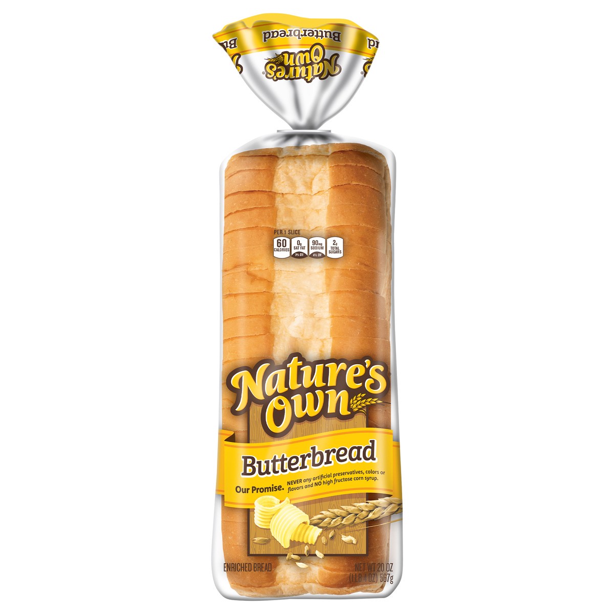 slide 1 of 13, Natures Own Butterbread Sliced White Bread - 20 Oz, 20 oz