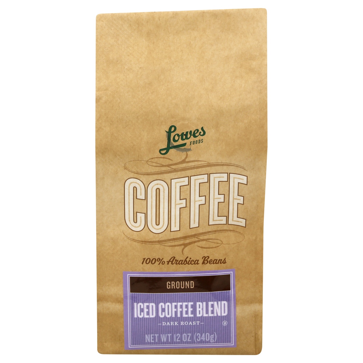 slide 1 of 1, Lowes Foods Ground Iced Coffee Dark Roast Blend - 12 oz, 12 oz