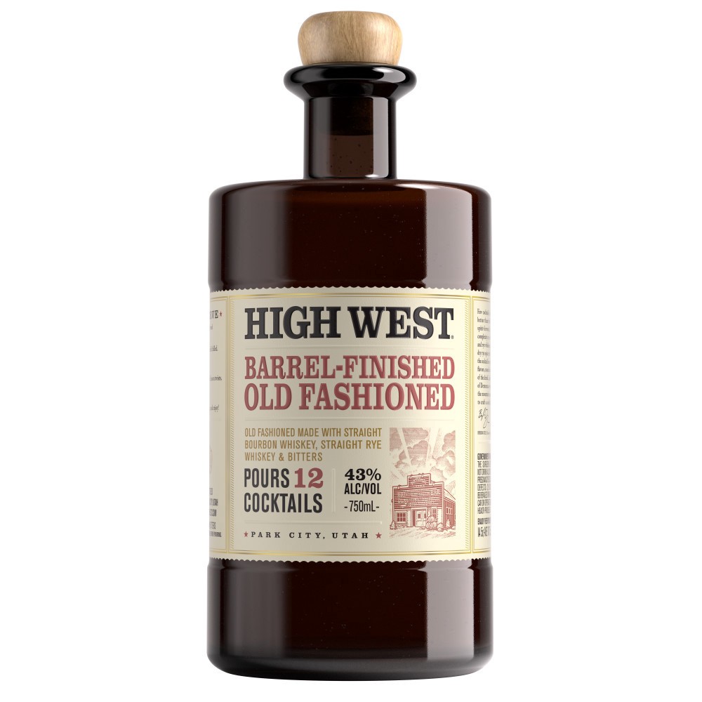 slide 1 of 5, High West Old Fashioned Barrel Finished Whiskey Premixed Cocktail, 750 mL Bottle, 86 Proof, 25.35 fl. oz