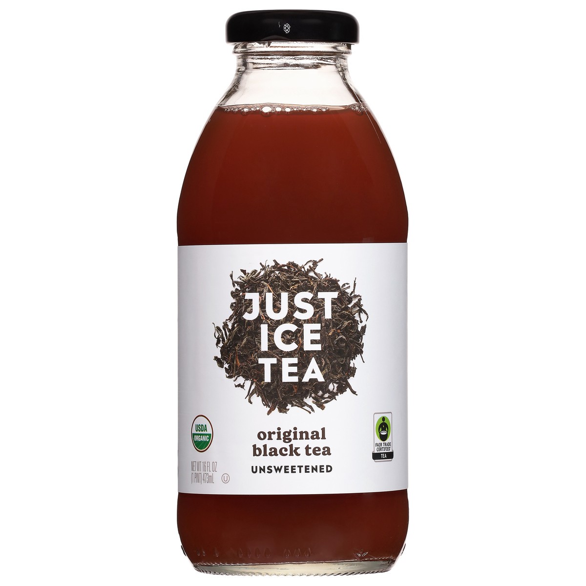 slide 1 of 9, Just Ice Tea Unsweetened Original Black Tea 16 fl oz, 16 fl oz