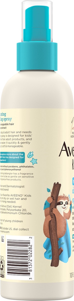 slide 4 of 7, Aveeno Kids Hydrating Hair Detangling Spray, Hypoallergenic, 10 fl oz