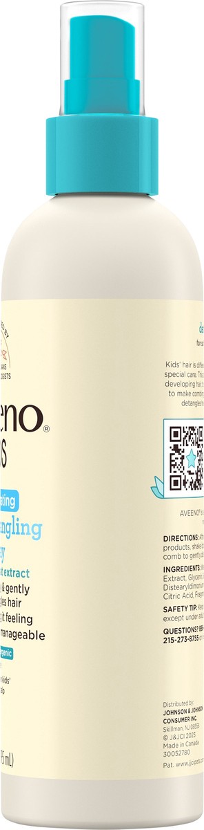 slide 5 of 7, Aveeno Kids Hydrating Hair Detangling Spray, Hypoallergenic, 10 fl oz