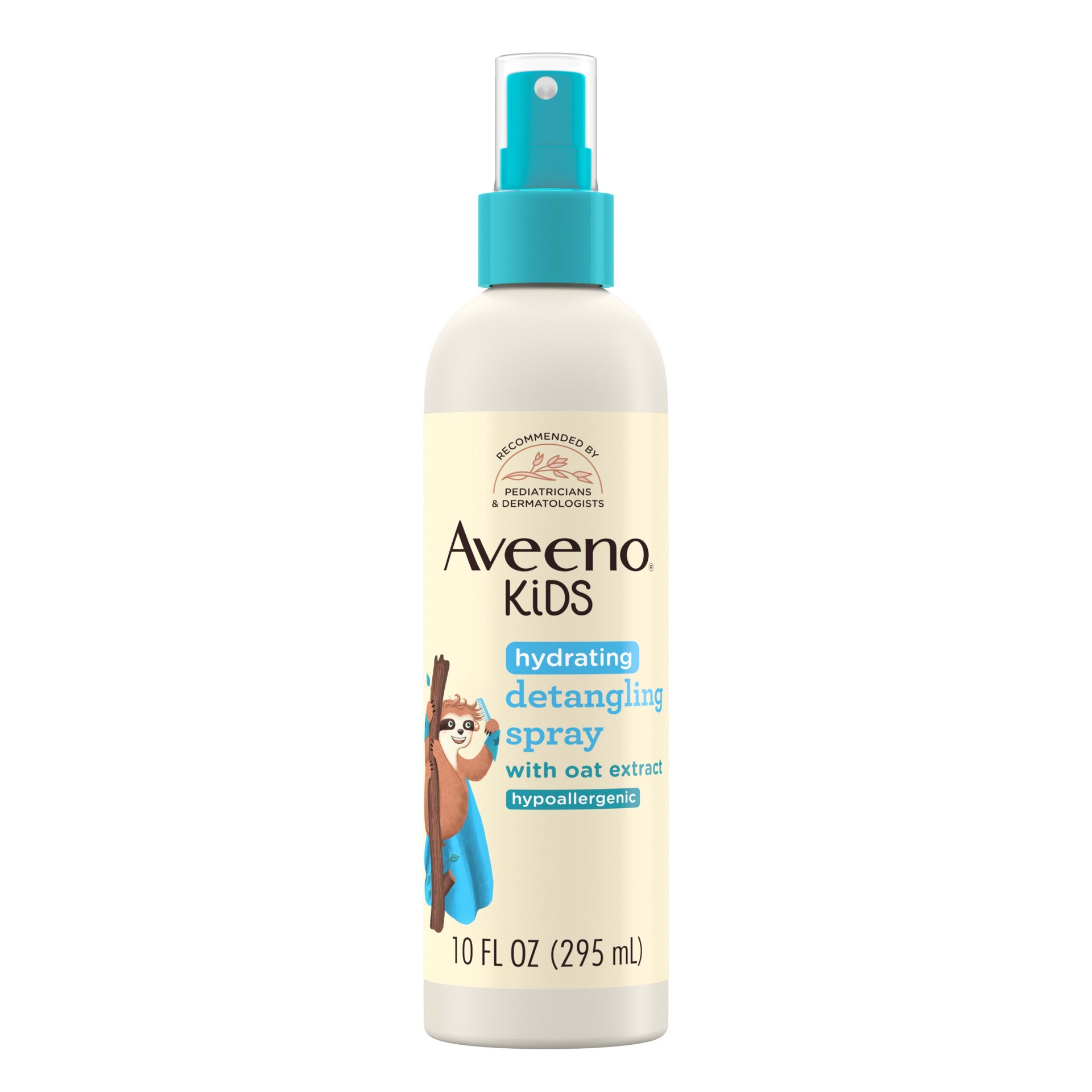 slide 1 of 7, Aveeno Kids Hydrating Hair Detangling Spray, Hypoallergenic, 10 fl oz