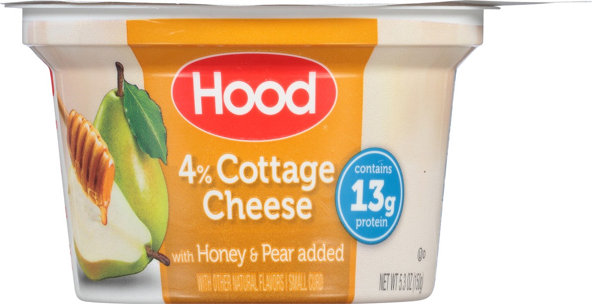 slide 7 of 8, Hood Small Curd 4% Cottage Cheese with Honey & Pear Added 5.3 oz. Cup, 5.3 oz