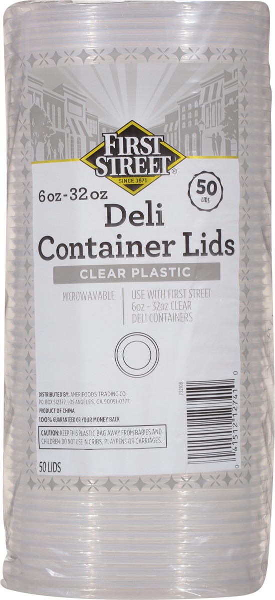 slide 8 of 11, First Street Lids For 6/8/ Deli Contnr, 50 ct