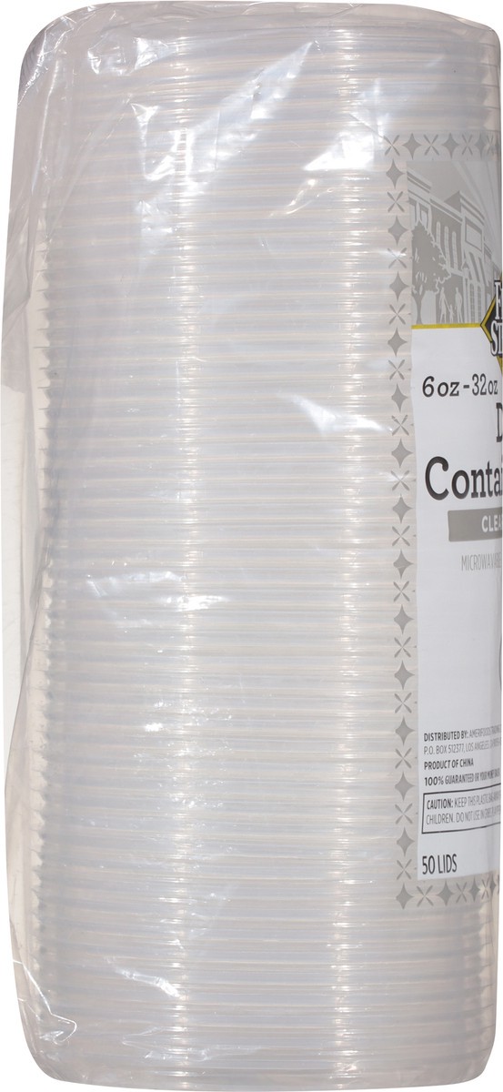 slide 5 of 11, First Street Lids For 6/8/ Deli Contnr, 50 ct