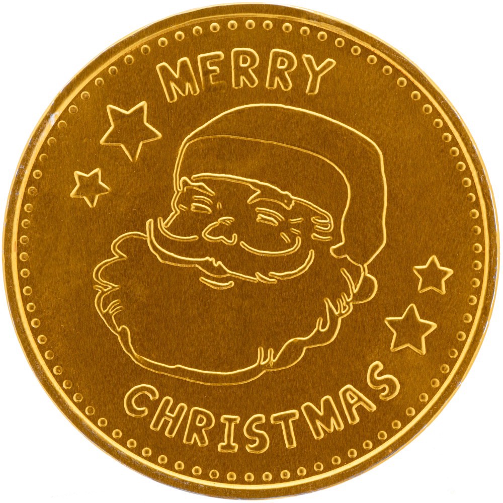 slide 1 of 1, Galerie Holiday Giant Chocolate Coin Candy, 2.82 oz