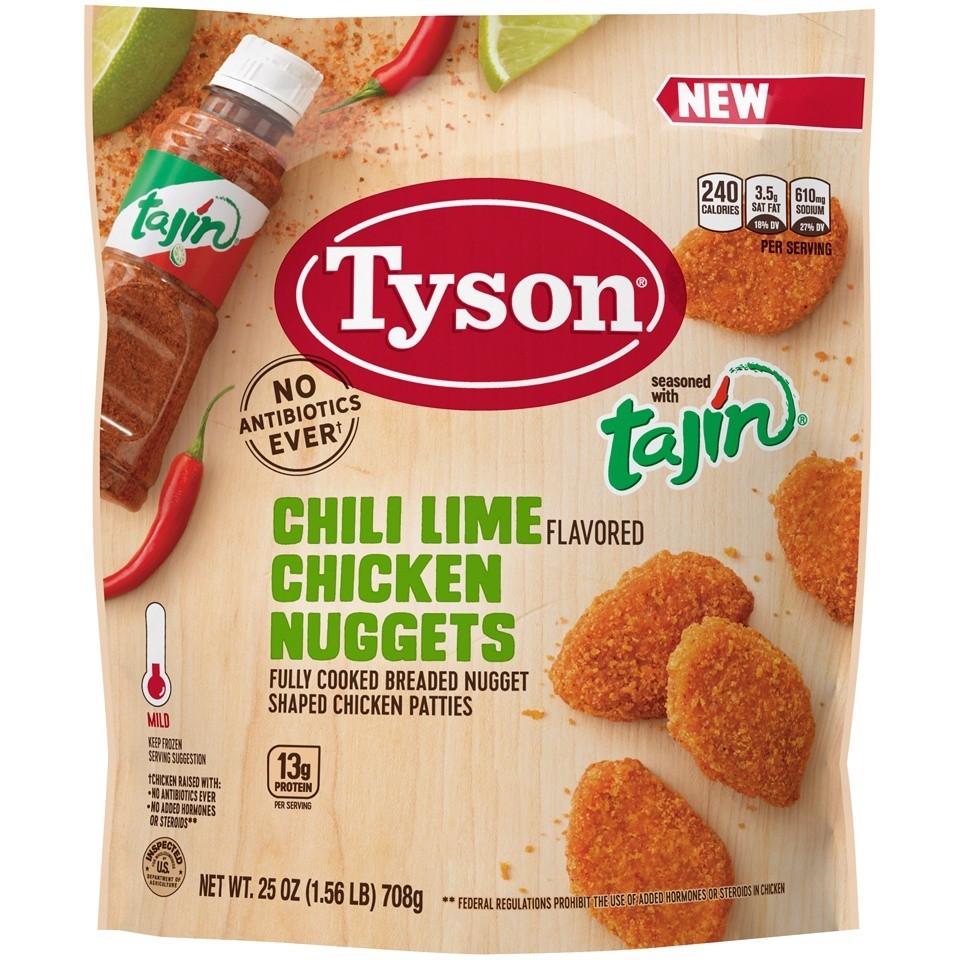 slide 4 of 6, Tyson Fully Cooked Chili Lime Chicken Nuggets, 25 oz