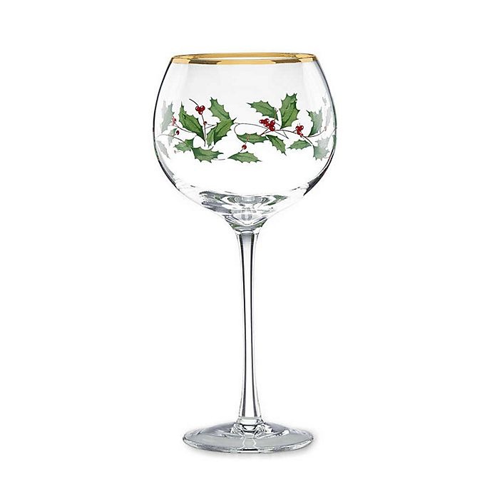 slide 1 of 5, Lenox Holiday Balloon Wine Glasses, 4 ct