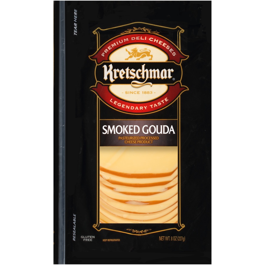 slide 1 of 1, Kretschmar Sliced Gouda, 8 oz