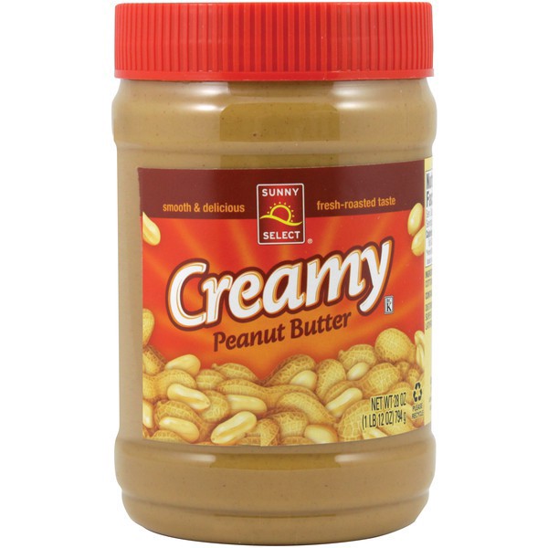 slide 1 of 1, Sunny Select Creamy Peanut Butter 28 oz, 28 oz