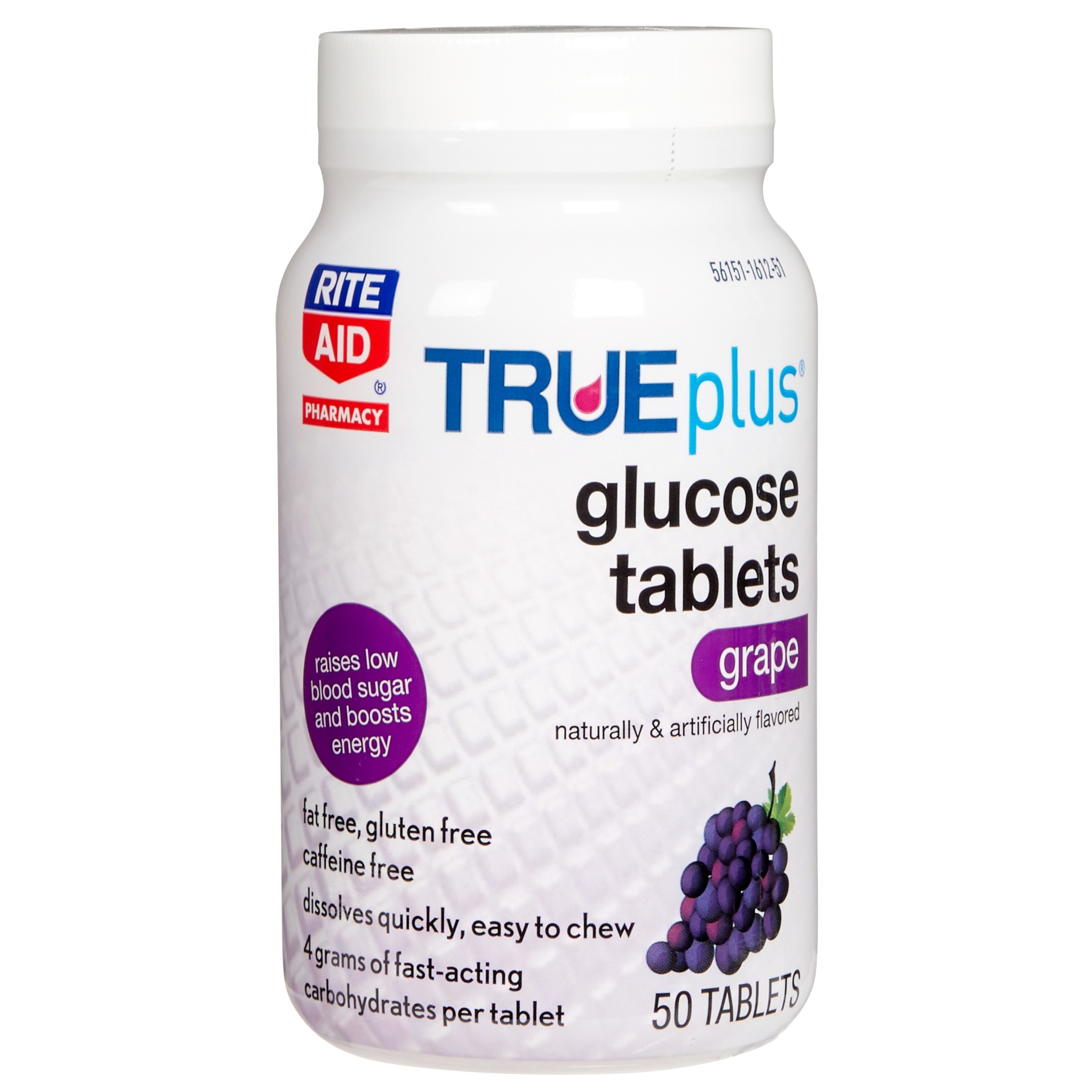 slide 1 of 3, Rite Aid Glucose Tablets, Grape, 50 ct