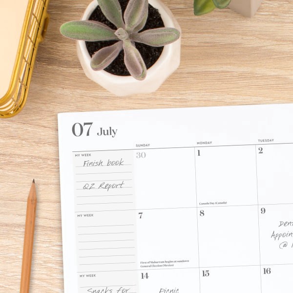 slide 3 of 10, 2024-2025 Cambridge Workstyle Monthly Academic Planner, 8-1/2"" X 11"", Mellow Frost, July 2024 To June 2025, 1606-091A-46, 1 ct