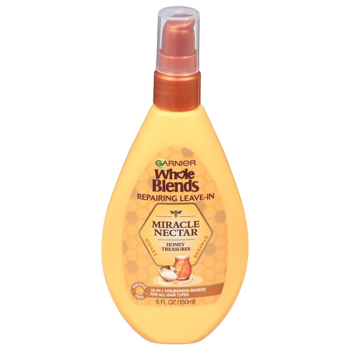 slide 4 of 4, Garnier Whole Blends Leave-In Miracle Nectar Honey Treasures Treatment, 5 oz