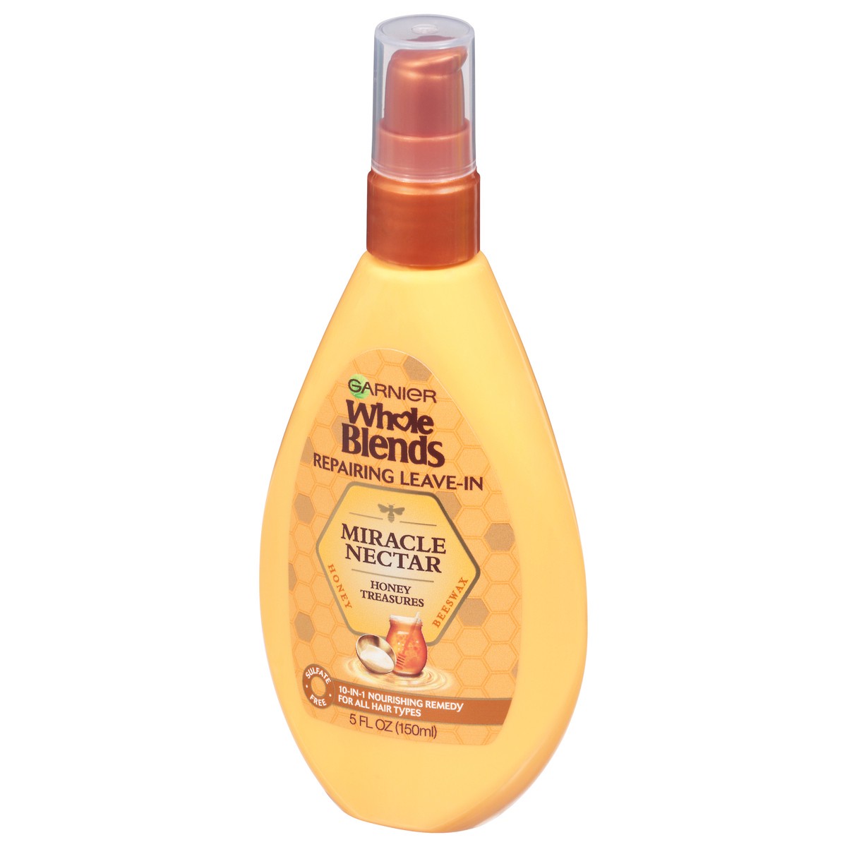 slide 3 of 4, Garnier Whole Blends Leave-In Miracle Nectar Honey Treasures Treatment, 5 oz
